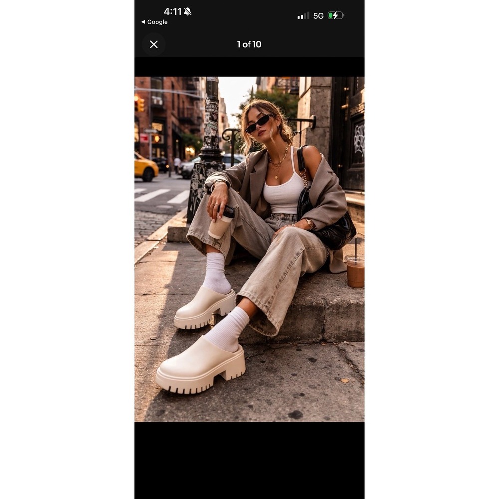 JEFFREY CAMPBELL clogge clog in sea salt summer mule